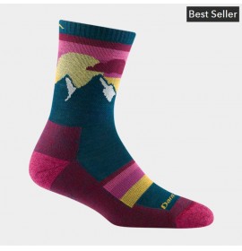 DARN TOUGH SOCKS Women's Sunset Ledge Micro Crew Lightweight Hiking Sock