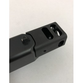 KKM Precision Gun barrel Gen5 17 Match 9MM Barrel with 9/16×32 Thread 4-Port Compensator (Fits Glock G17 Gen 5)