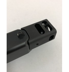 KKM Precision Gun barrel Gen5 17 Match 9MM Barrel with 9/16×32 Thread 4-Port Compensator (Fits Glock G17 Gen 5)