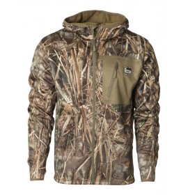 BANDED Hooded Mid Layer Fleece Jacket