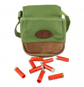 BOYT HARNESS COMPANY Signature Series Canvas & Leather Shell Pouch