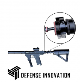 DEFENSE INNOVATION Max Power Pistelle X-68 Buttstock with Emergency Defense Integrated On / Off Slide Valve Adapter