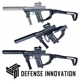 DEFENSE INNOVATION Personal Defense Weapon Pistelle X-68 Carbine Body + Folding Butttstock + Magazine Holder