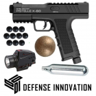 DEFENSE INNOVATION Night Defender Package Defense Pistol 35 - 50 Joules: Gen2 Pistelle X-68