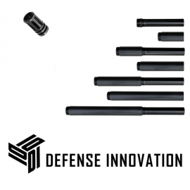 DEFENSE INNOVATION Stainless Max Power 50+ Joukes Pistelle X-68 Barrel and Suppressor Combo Kit — M4 Muzzle