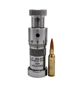 LE WILSON Stainless Steel Bullet Seater with Micrometer Adjustment - British Calibers