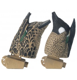 GHG DECOY SYSTEMS Pro-Grade Blue-Winged TealDecoys - Butt-Up Feeder Pack