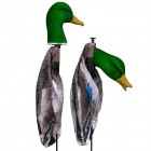 TANGLEFREE Drake Mallard Slammer Sock 12 Pack with Flocked 3d Head / Pre-Assembled