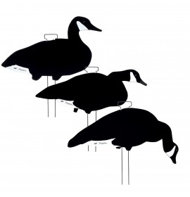 TANGLEFREE Fully Flocked Black and White Canada Skinny Decoys 12 Pack