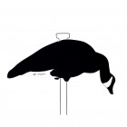 TANGLEFREE Fully Flocked Black and White Canada Skinny Decoys 12 Pack