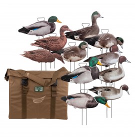 TANGLEFREE Skinny Duck Decoys 60 Pack with FREE Skinny Dirt Decoy Bag