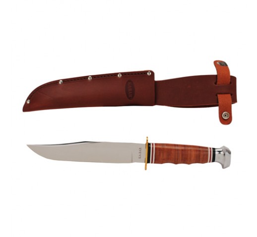 KA-BAR Bowie Stacked Leather Handle