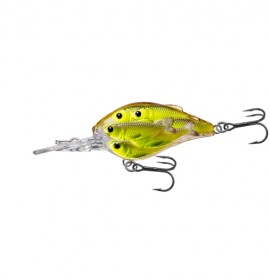 LIVETARGET LURES Yearling BB Crankbait,chartreuse/Blk,#6