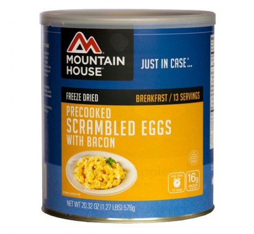 MOUNTAIN HOUSE Precooked Eggs w/Bacon 13serv Can