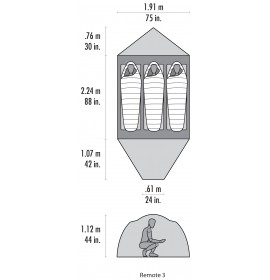 MSR Remote™ 3 Three-Person Mountaineering TentRemote 3 person mountaineering tent
