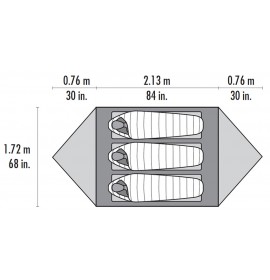 MSR Mutha Hubba™ NX 3-Person Backpacking Tent