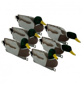 TANGLEFREE Migration Edition Mallard Drake Combo 6 Pack - Flocked Head & Tail