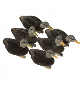 TANGLEFREE Flight Flocked Black Duck 6 Pack