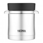 Thermos Vacuum Insulated Food Jar w/Microwavable Container - 12 oz. - Stainless Steel