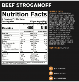 PEAK REFUEL Beef Stroganoff 2serv